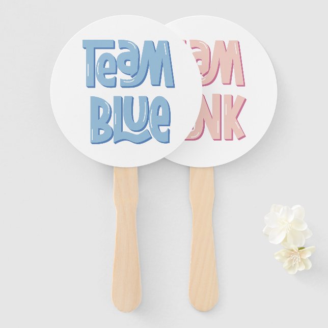 Team Blue/Boy Fächer (Vorne und Hinten)