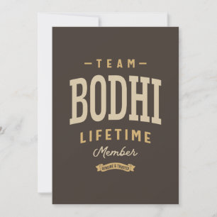 Team Bodhi Lebenslanges Mitglied Personalisierter  Einladung
