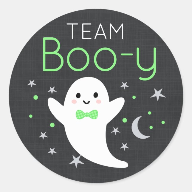 Team Boo-y Gender-Enthüllung Aufkleber (Vorderseite)