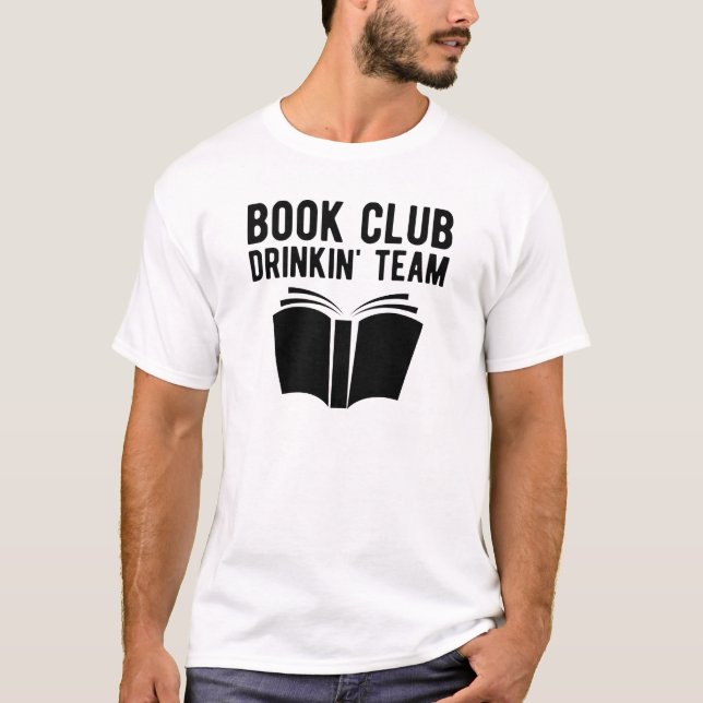 Team "Book Club Drinks" T-Shirt (Vorderseite)