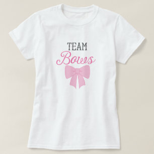 Team Bows Girl Gender-Studie T-Shirt