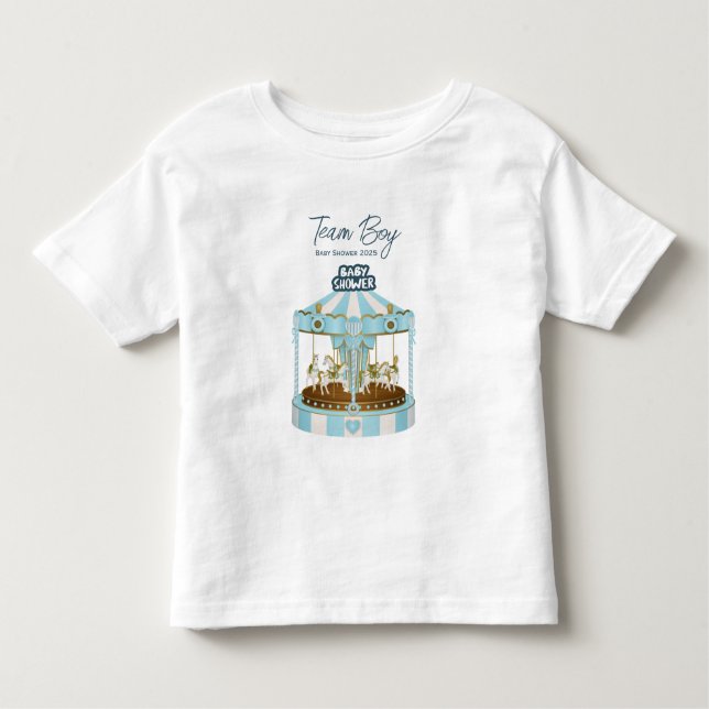 Team Boy Baby Shower 2025 T - Shirt (Vorderseite)