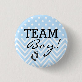 Team Boy Blue Baby Dusche Button