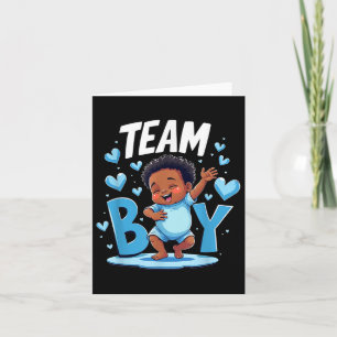 Team Boy Design Gender Enthüllung neuen Baby Boy Karte