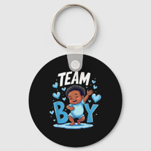 Team Boy Design Geschlecht Enthüllung neues Baby J Schlüsselanhänger