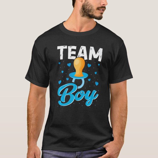 Team Boy Gender Reveal Party  Gender Reveal Baby S T-Shirt (Vorderseite)