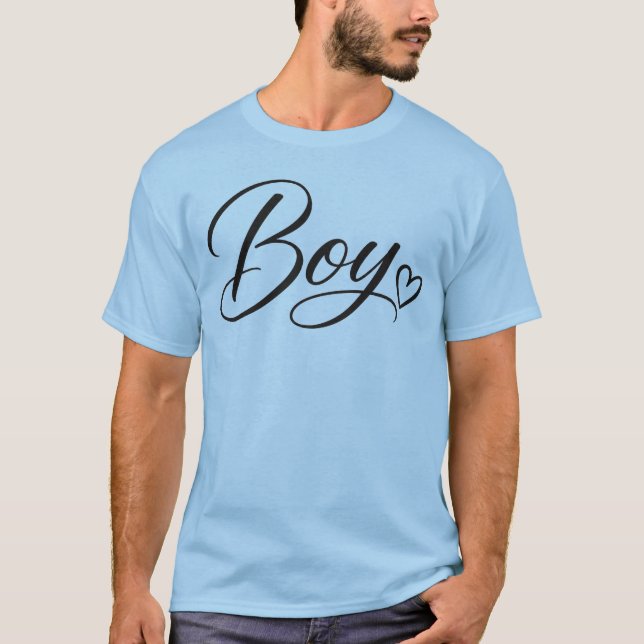 Team Boy Geschlecht Enthüllung Männer T-Shirt  (Vorderseite)