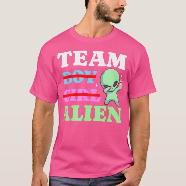 Team Boy Girl Alien Ufos Gender Neutral Gender Rev T-Shirt (Vorderseite)