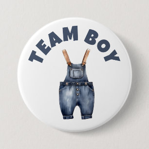 Team Boy Niedlich kleine Baby Kleidung Gender-Offe Button