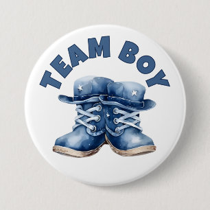 Team Boy Niedlich Little Blue Baby Boots Gender Re Button