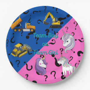 Team Boy vs Team Girl Heavy Equipment vs Unicorns Pappteller