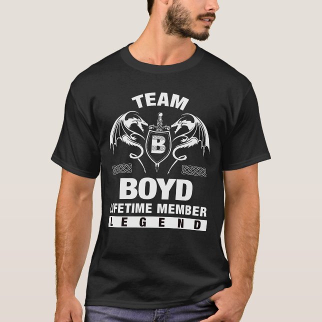 Team BOYD - Lebenszeit Mitglied T-Shirt (Vorderseite)