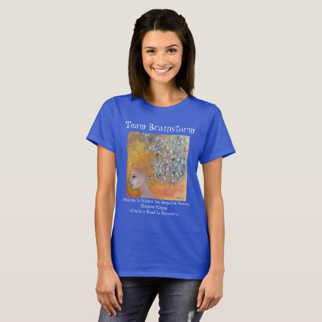 Team Brainstorm Mental Health Awareness Art T-Shirt (Vorne ganz)