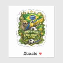 Team Brasil 2026 Jaguar & Arara Fußballfan 