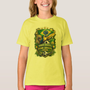 Team Brasil 2026 Jaguar & Arara Fußballfan T-Shirt
