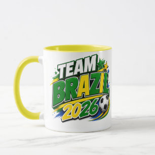 TEAM BRASILIEN 2026 Fußball-Fan-Tasse Brasiliani Tasse