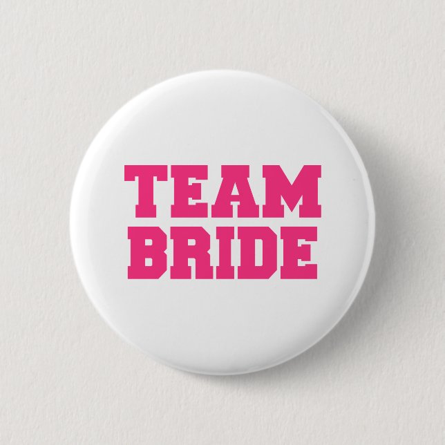 Team-Braut Button (Vorderseite)