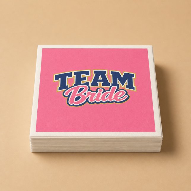 Team Braut Feste Hochzeitsgesellschaft Serviette (Von Creator hochgeladen)