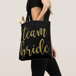 Team Braut Gold Glitter Brautjungfer Junggesellinn