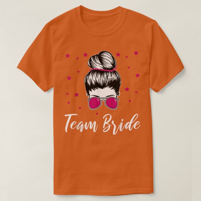 Team Braut heiratet coole Braut Henne Nacht  T-Shirt (Design vorne)