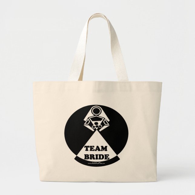Team-Braut Jumbo Stoffbeutel (Vorne)