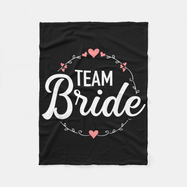 Team Braut Junggesellinnenabschied  Fleecedecke (Vorderseite)