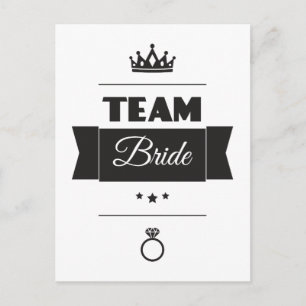 Team Braut Postkarte