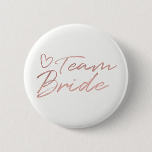 Team-Braut - Rosen-GoldImitat vereitelt Knopf Button
