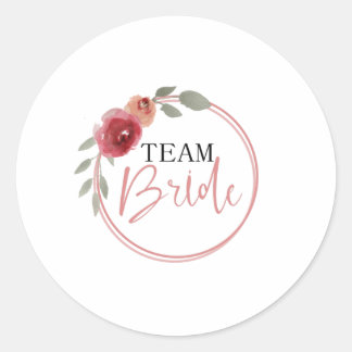 Team Braut Runder Aufkleber