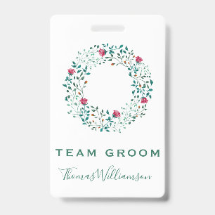 Team Braut Rustikaler Blumen- und Grünzeugkranz Ho Ausweis
