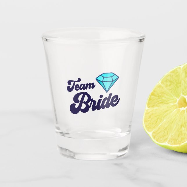 Team Braut Schnapsglas (Vorderseite)