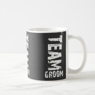 Team-Bräutigam-großer Schmutz-Extratext Tasse