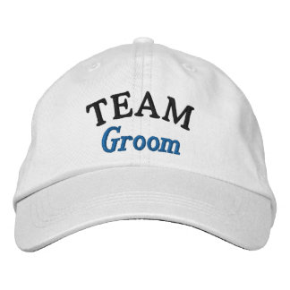 Team-Bräutigam Personalisiert bestickte Baseballka Baseballkappe