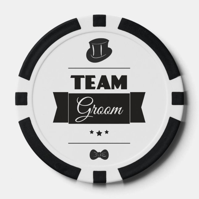 Team Bräutigam Pokerchips (Vorderseite)