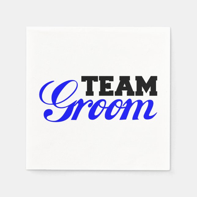 Team Bräutigam Serviette (Vorderseite)