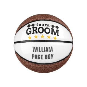 Team Bräutigam Trauzeuge Junggeselle Schwarz Mini Basketball
