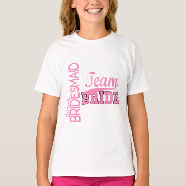 Team Bride 1 JUNIOR JR BRIDESMAID T-Shirt (Vorderseite)