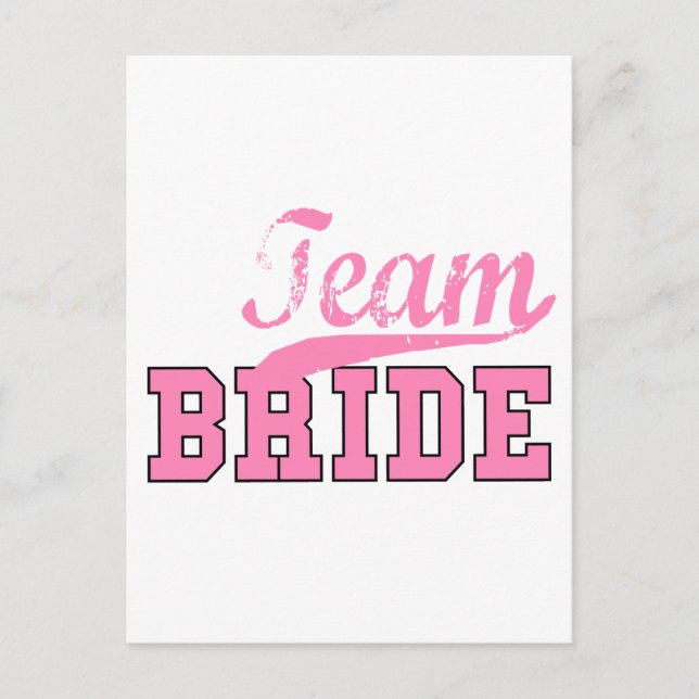 Team Bride 1 Postkarte (Vorderseite)