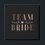 Team Bride Bachelor Brautparty Wedding Party Sq Magnet<br><div class="desc">Team Bride Bachelor Brautparty Wedding Party Squad</div>