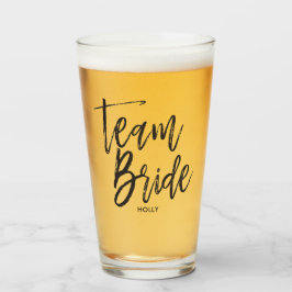 Team Bride | Black Script Glas
