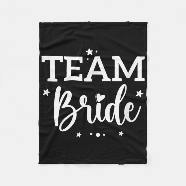 Team Bride Blume Bachelorette Brautparty Bride Fleecedecke (Vorderseite)