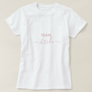 Team Bride Blush Pink Junggeselinnen-Abschied T-Shirt