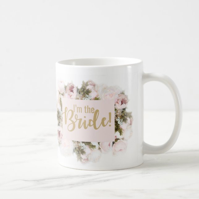 Team Bride - Bride Tasse - passende Rose Blumenbee (Rechts)