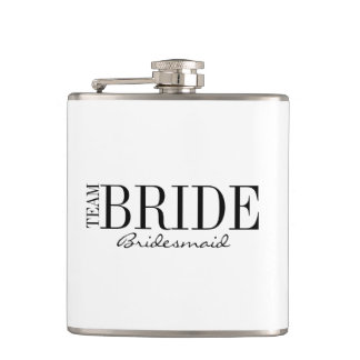 Team Bride Bridesmaid Brautparty Flask Flachmann