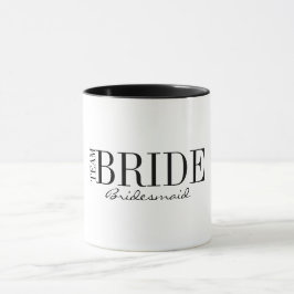 Team Bride Bridesmaid Brautparty Kaffee Tasse