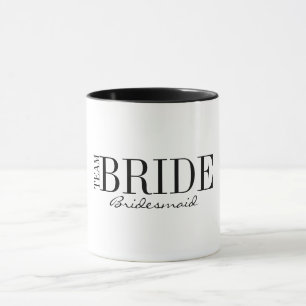 Team Bride Bridesmaid Brautparty Kaffee Tasse