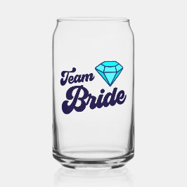 Team Bride Can Glass Dosenglas