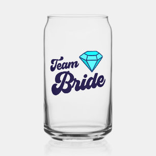 Team Bride Can Glass Dosenglas