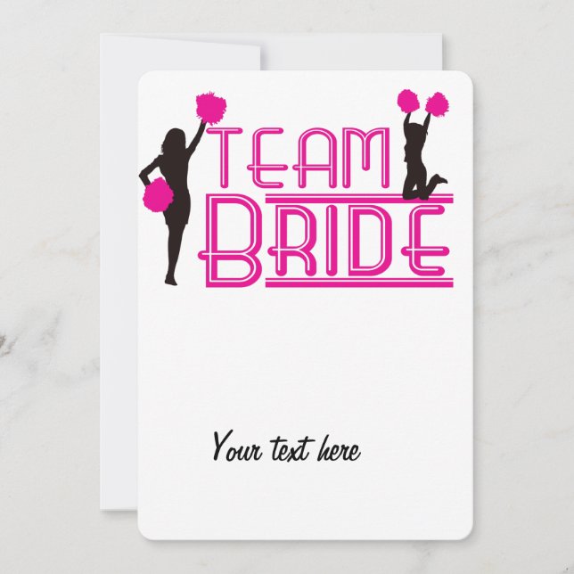 Team Bride - Cheerleader (Vorderseite)