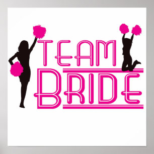 Team Bride - Cheerleader Poster